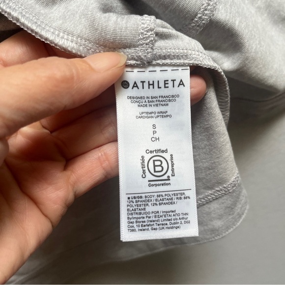 Athleta Uptempo Wrap Hooded Cardigan Sz S - Picture 6 of 9